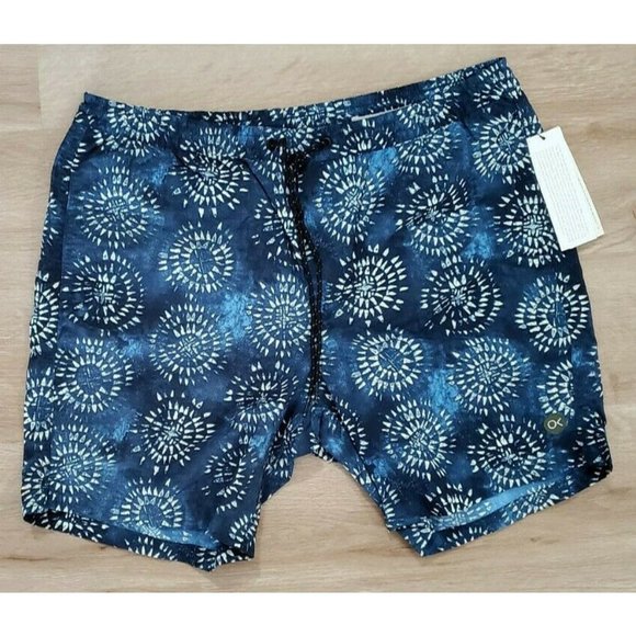 Outerknown Swim Outerknown Mens Evolution Volley Blue Board Shorts